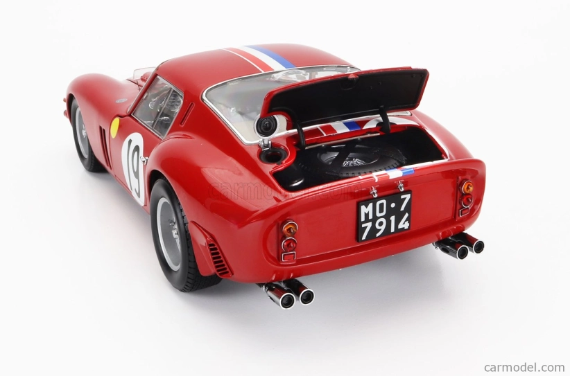 Kyosho Ferrari 250 Gto 3.0l V12 Coupe Team Pierre Noblet N 19 1:18, červená