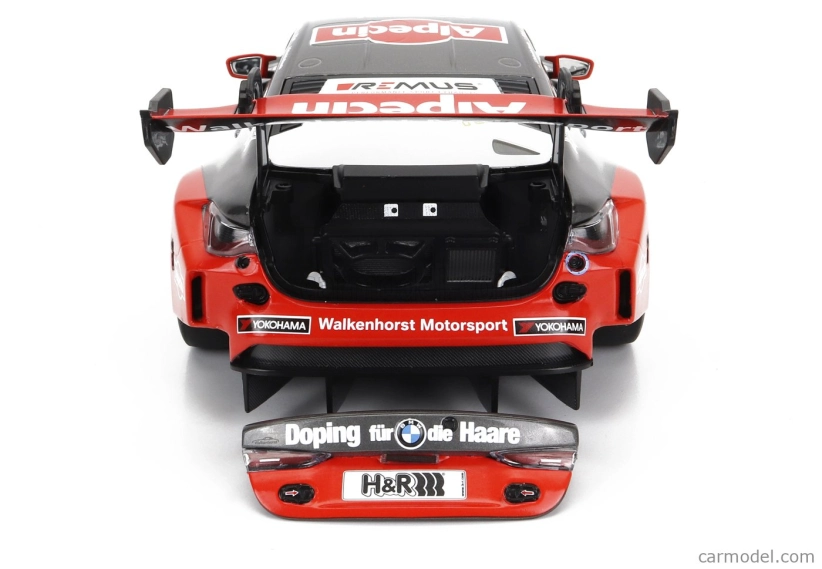 Minichamps BMW radu 4 M4 Gt3 Team Walkenhorst Motorsport N 102 24h Nurburgring 2022 Jorg Muller - Mario Von Bohlen - Ben Tuck - Jorn Schmidt Staade 1:18 Sivá oranžová