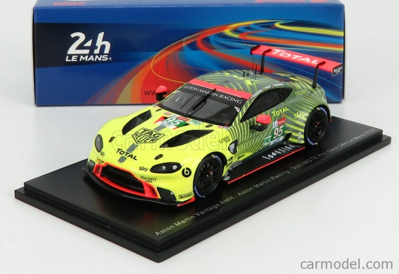 Spark-model Aston Martin Vantage Amr 4.5l Turbo V8 Team Aston Martin Racing N 95 24h Le Mans 2020 M.sorensen - N. Thiim - R.westbrook 1:43 Yellow