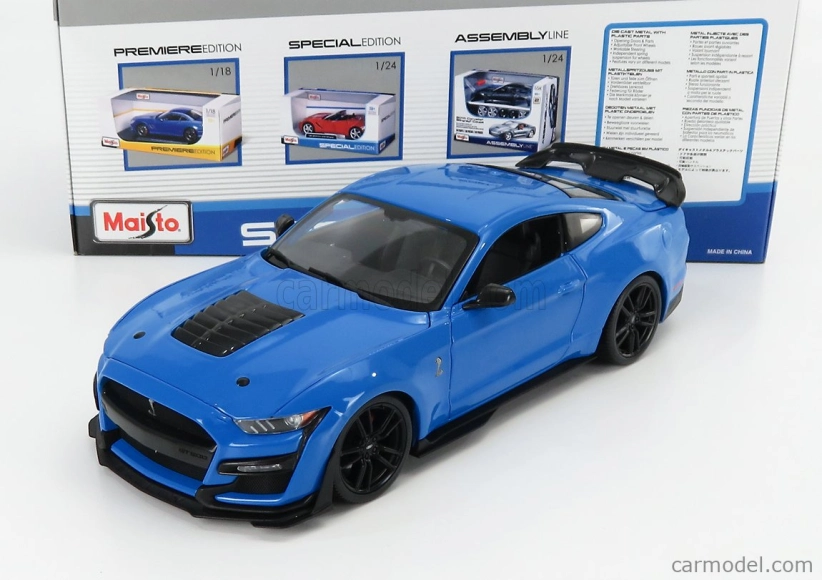 Maisto Ford USA Mustang Shelby Gt500 Coupe 2020 1:18 svetlomodrá
