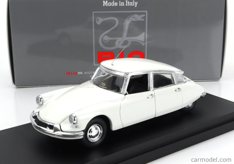 Rio-models Citroen Ds19 1962 - Osobné auto Ispettore Ginko 1:43 Biela