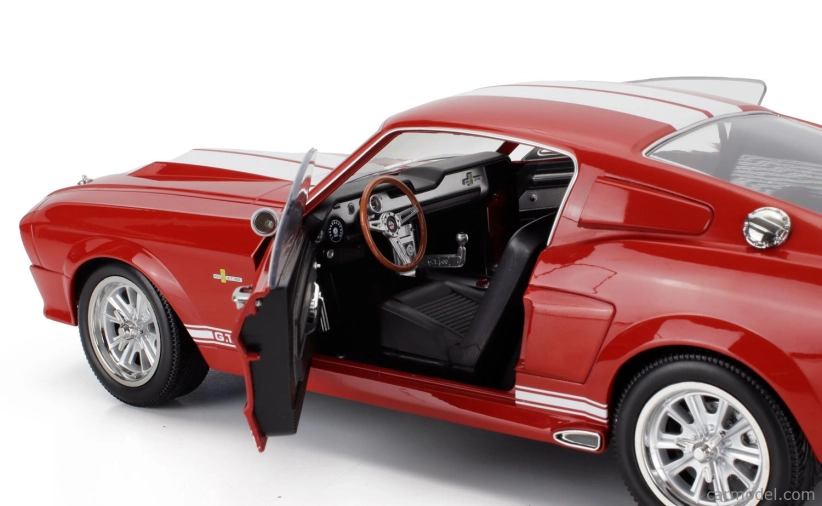 Kk-scale Ford usa Mustang Shelby Gt500 Eleanor Coupe 1967 1:12 červená biela
