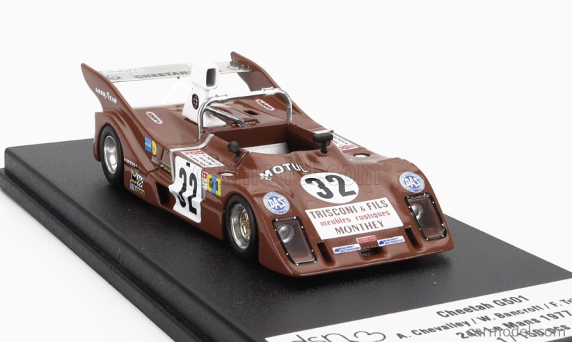 Trofeu Cheetah G501 Team Cheetah Racing Cars N 32 24h Le Mans 1977 Andre Chevalley - Wink Bancroft - Francois Trisconi 1:43 hnedá biela
