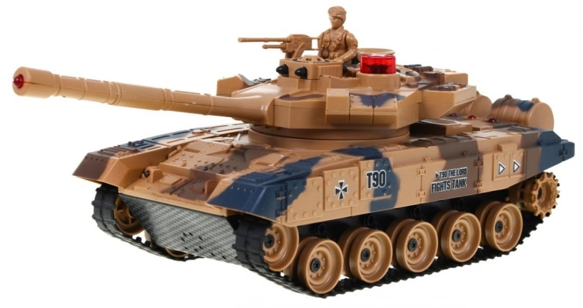 RC soubojový tank s kouřem T90