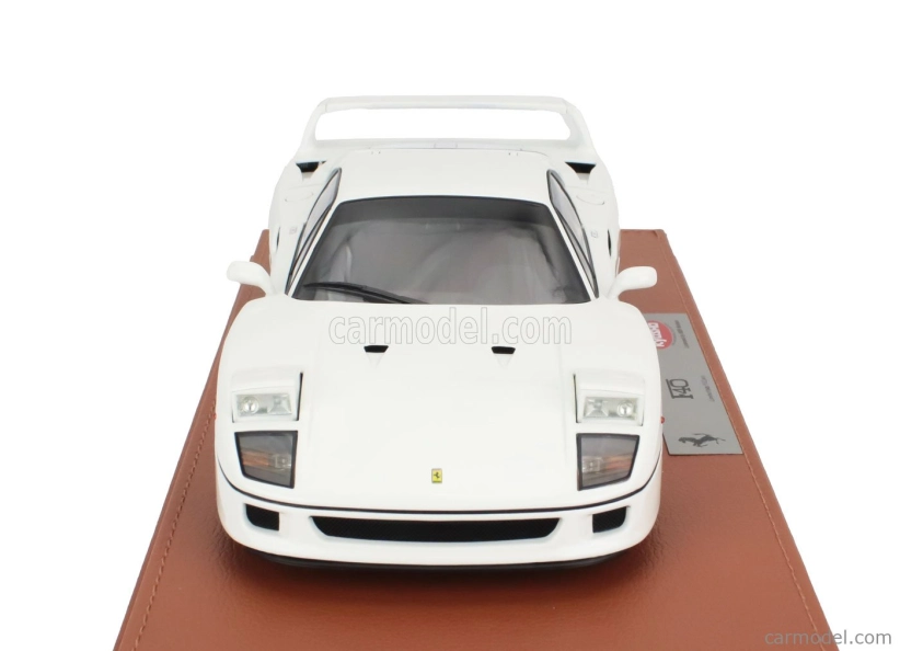 Bbr-models Ferrari F40 1987 - Con Vetrina - With Showcase 1:18 Bianco Avus - Bílá