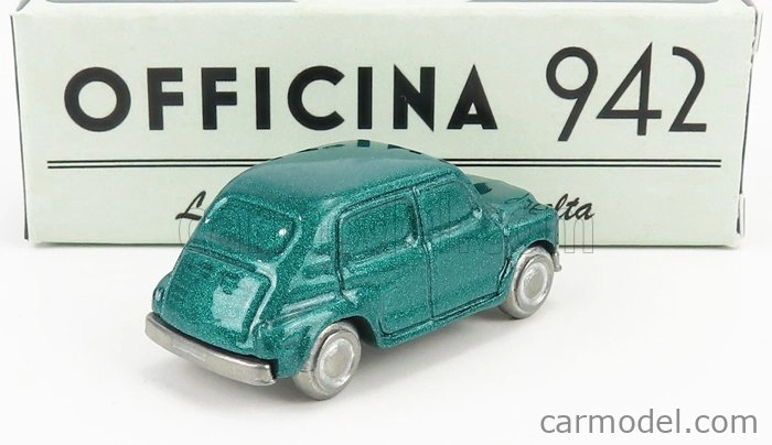 Officina-942 Fiat 600 Lucciola Carrozzeria Francis Lombardi 1957 1:76 Green Met