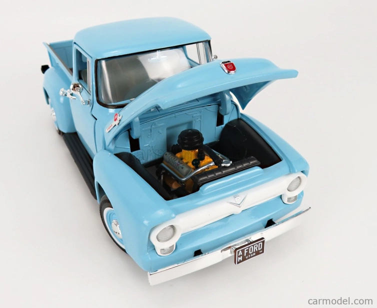 Autoworld Ford usa F-100 Pick-up 1956 1:18 Světle Modrá