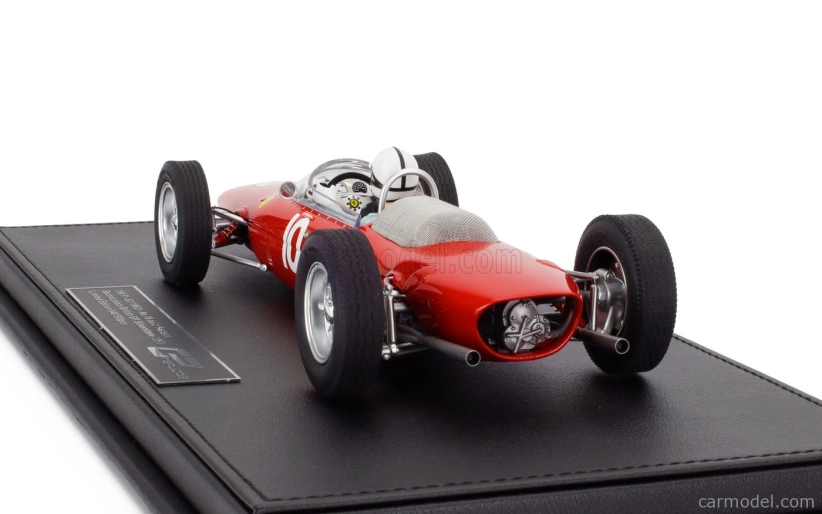 Gp-replicas Ferrari F1 156 F1-63 N 10 2nd British Silverstone Gp (with Pilot Figure) 1963 John Surtees 1:18 Red