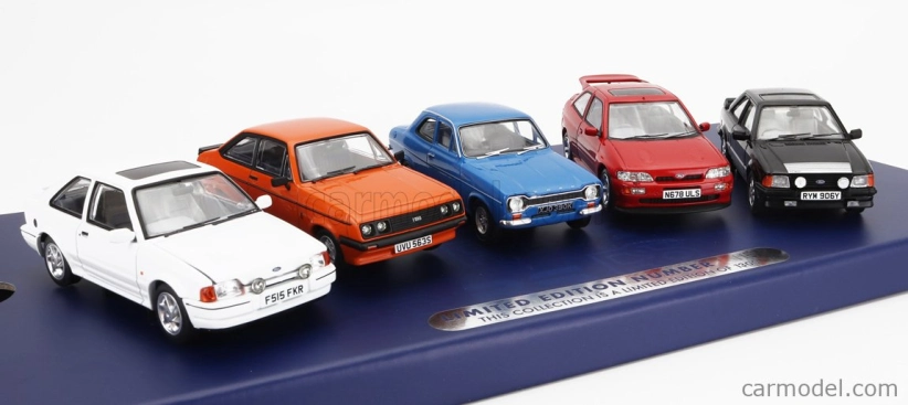 Vanguards Ford england Rs Collection Set 5x Escort Rs Cosworth 1993 - Mkiii Rs 1600i 1990 - Mkii Rs2000 1979 - Mkiv Rs Turbo 1990 - Mki Rs 1600 1976 1:43 Různé