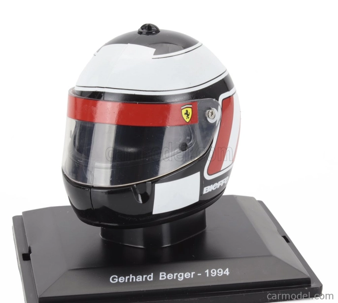 Edicola Helma F1 Casco Helma Gerhard Berger 412 T1b Team Ferrari Sezóna 1994 1:5 Čierna červená biela