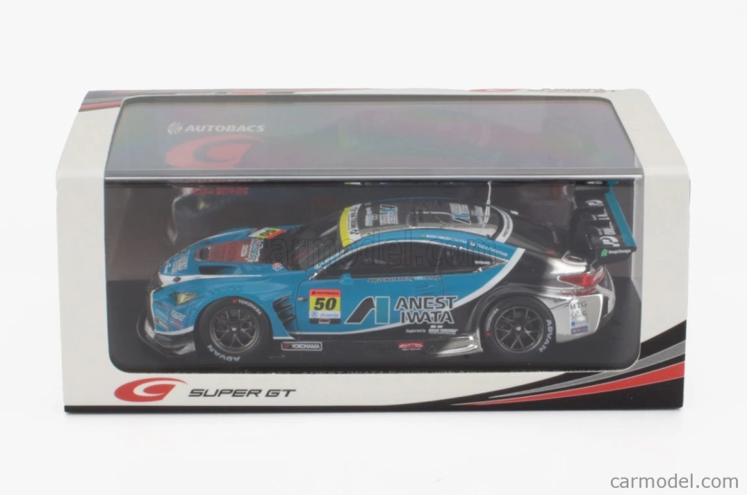 Spark-model Lexus Rc F Gt3 Anest Iwata Racing N 50 Gt300 Class Super Gt 2024 Igor Omura Fraga - Yuga Fururtani 1:43 Světle Modrá Bílá