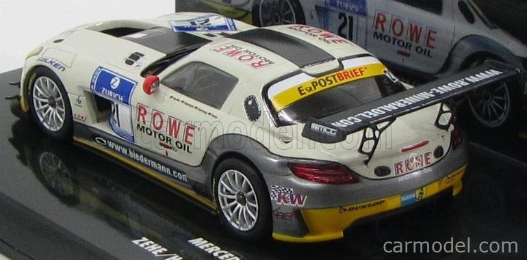 Minichamps Mercedes benz Sls Amg Gt3 N 21 24h Nurburgring 2012 Zehe - Hartung - Rehfeld - Bullit 1:43 Bielo-sivá
