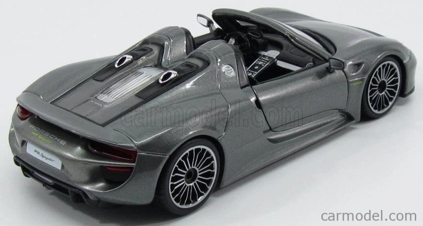 Bburago Porsche 918 Spyder 2010 1:24 Grey Met