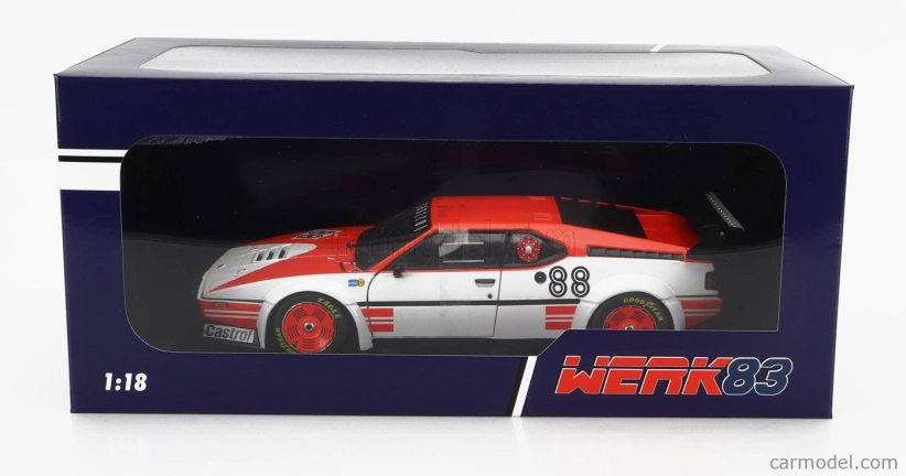 Werk83 BMW M1 (e26) Team Gs N 88 Procar Series 1980 John Watson - With Decals 1:18 Bílá Červená