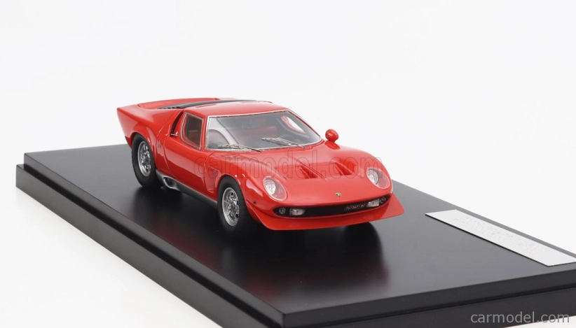 Modely v mierke Matrix Lamborghini Miura P400s Millechiodi 1969 1:43 Červená
