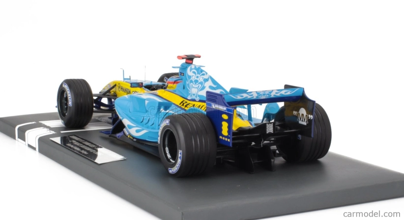 Minichamps Renault F1 R25 Team Renault F1 N 5 Majster sveta 2. Gp Belgicka 2005 Fernando Alonso 1:18 Svetlo modrá žltá
