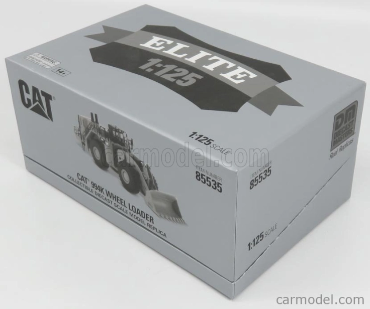 Dm-models Caterpillar Cat994k Ruspa Gommata - Scraper Tractor Wheel Loader 1:125 Žlutá Černá