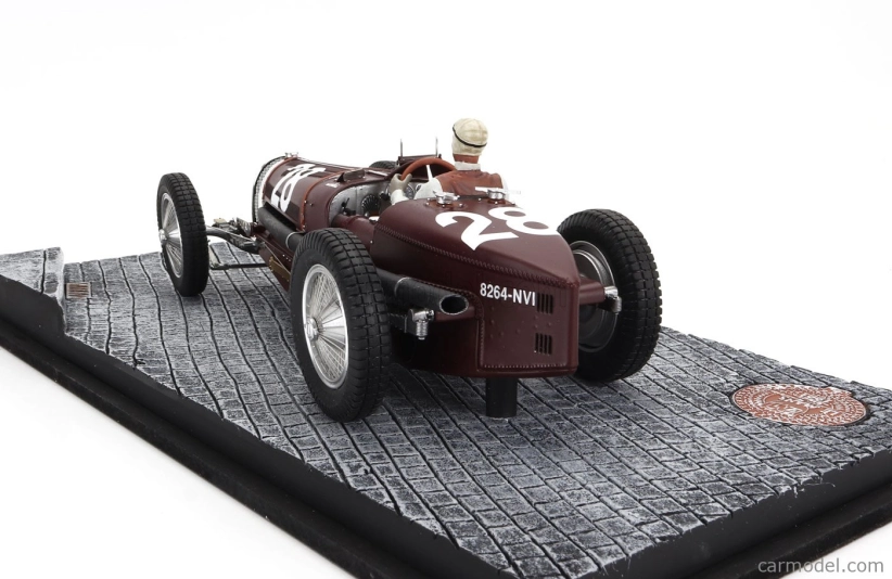 Miniatúry Le mans Bugatti F1 Type 59 N 28 Monaco Gp 1934 Tazio Nuvolari 1:18 Bordeaux