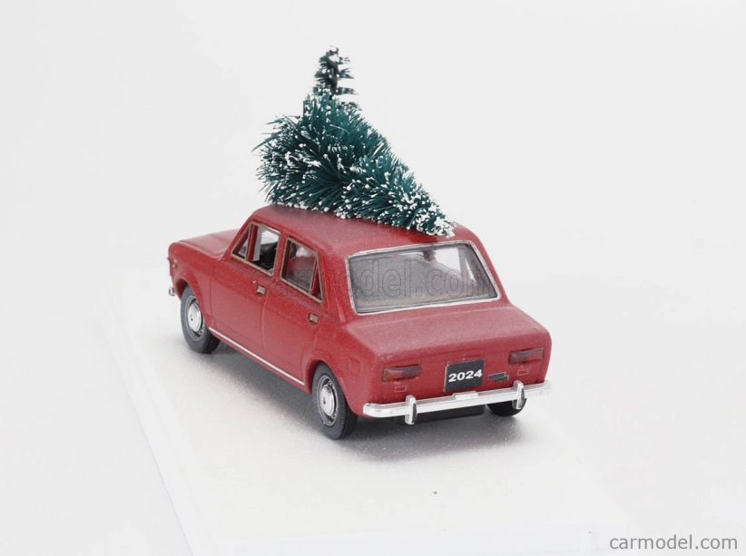 Rio-models Fiat 128 1-series 1969 - Vianočná edícia 2024 - Con Babbo Natale - S figúrkou Santa Clausa 1:43 Červená