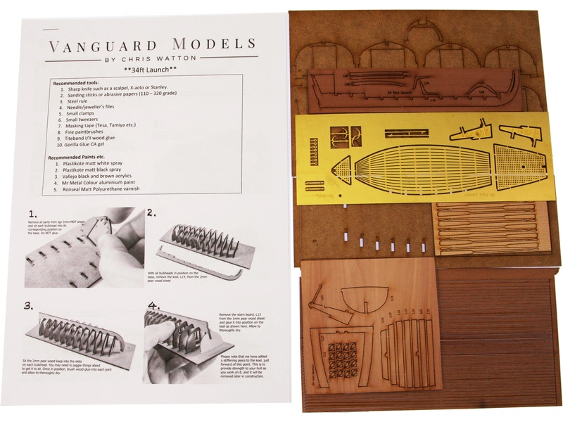 Vanguard Models Spúšťací čln 34" 1:64