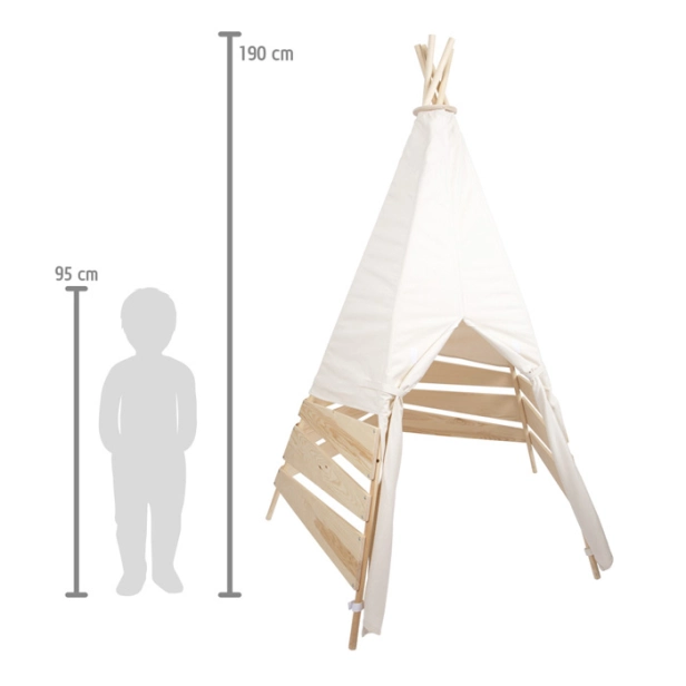 Malé vonkajšie teepee pre nohy
