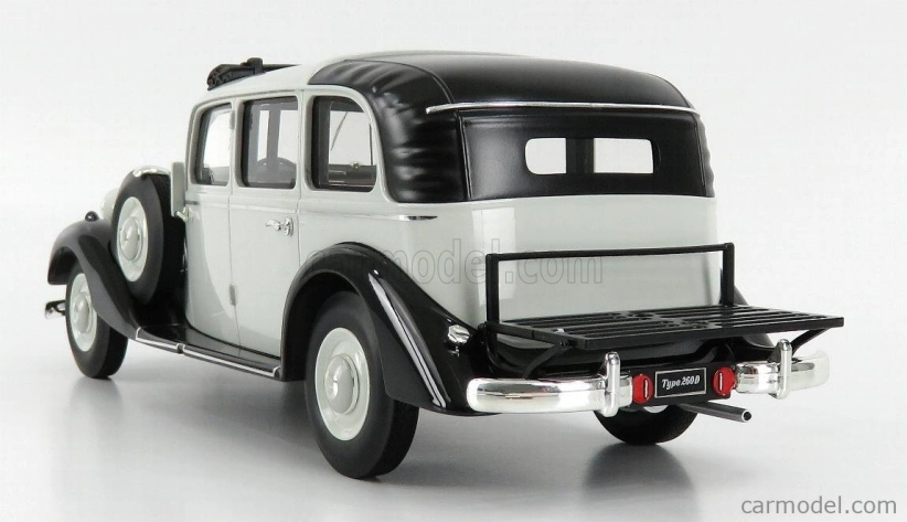 Triple9 Mercedes benz 260d Pullman Landaulet Open Roof 1936 1:18 Šedá Černá