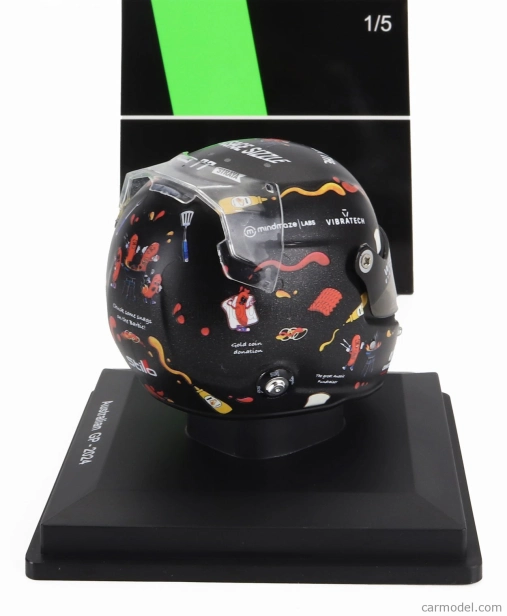 Spark-model Bell helmet Casco Helmet F1 Valtteri Bottas Team Stake Kick Sauber N 77 Australian Gp 2024 1:5 Black