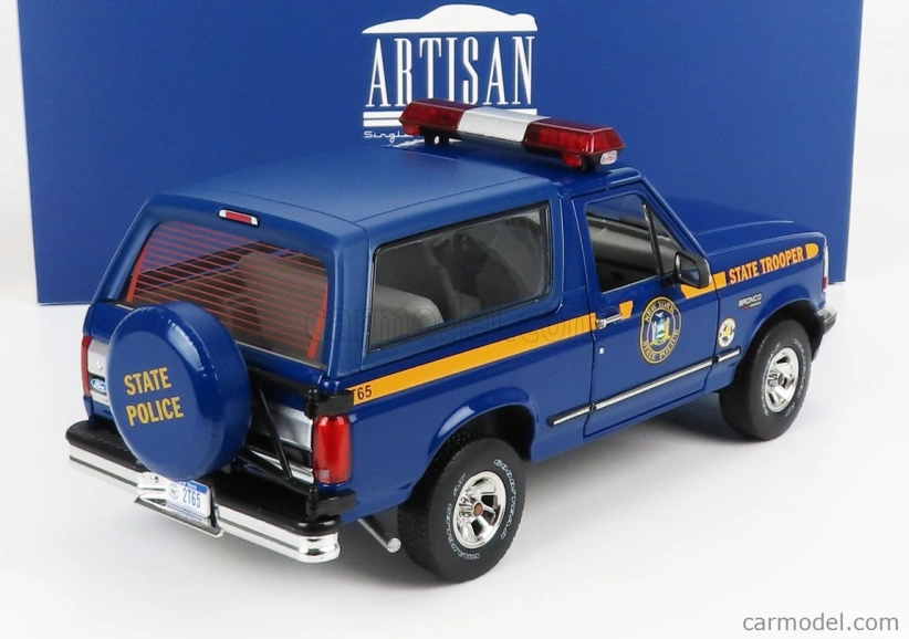 Greenlight Ford usa Bronco Xlt New York State Police Department 1996 1:18 Blue