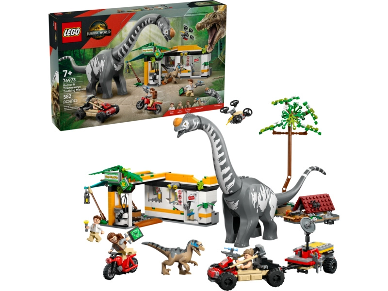 LEGO Jurský svet - Misia na sledovanie dravca a titanosaura