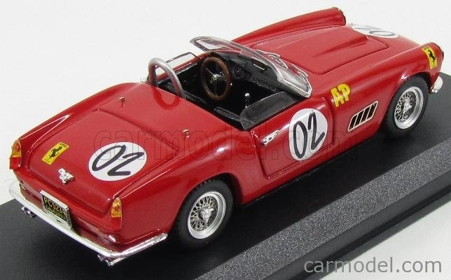 Art-model Ferrari 250 Spider California N 2 Winner 2h Relay Marlboro Cup - Chassis #1085 1961 A.wylie 1:43 Red