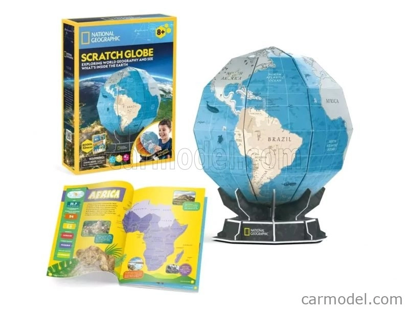 Cubicfun Puzzle 3d z peny National Geographic Mappamondo cm. 20,5x20,5x24,5 - 32 dielikov /