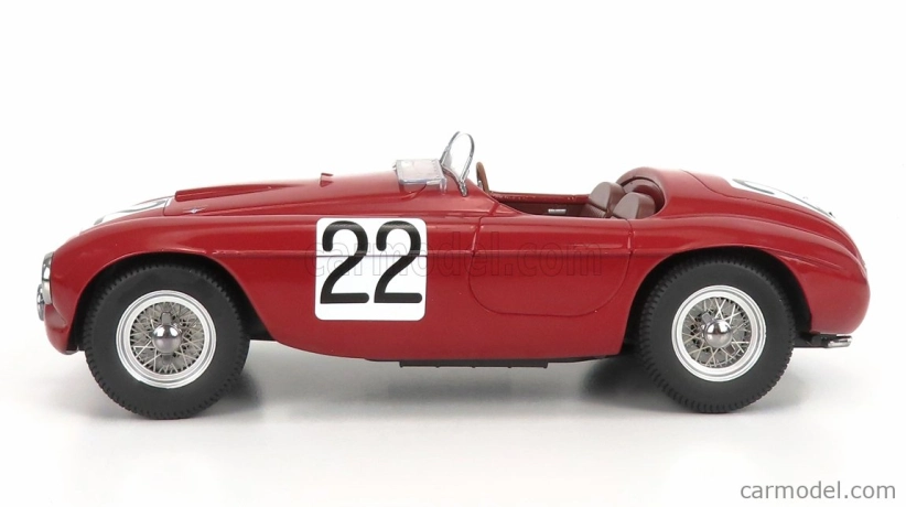 Kk-scale Ferrari 166mm Barchetta 2.0l V12 Spider Team Peter Mitchell-thomson N 22 Winner 24h Le Mans 1949 L.chinetti - L.selsdson 1:18 Red