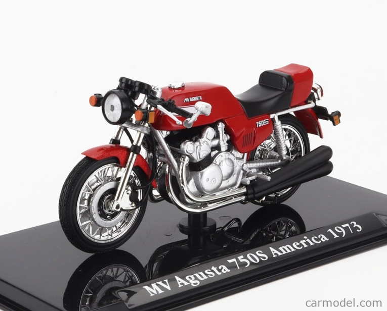 Edicola Mv agusta 750s America 1973 1:24 Červená Černá