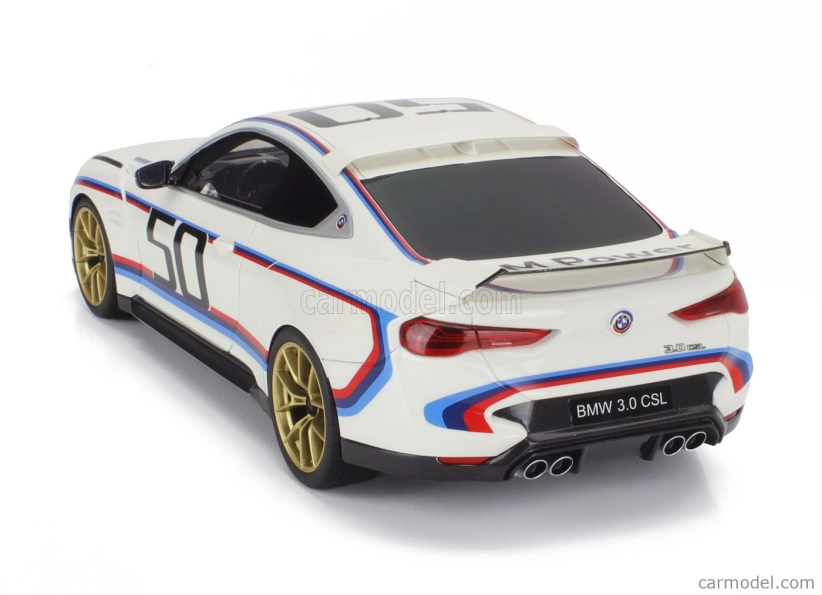 Truescale BMW 3.0 Csl Coupe Team Bmw Motorsport N 50 Jahre M Power 2022 1:18 Biela