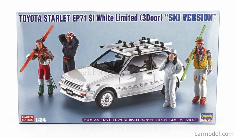 Hasegawa Toyota Starlet Ep71 Si Ski Version 1987 1:24 /