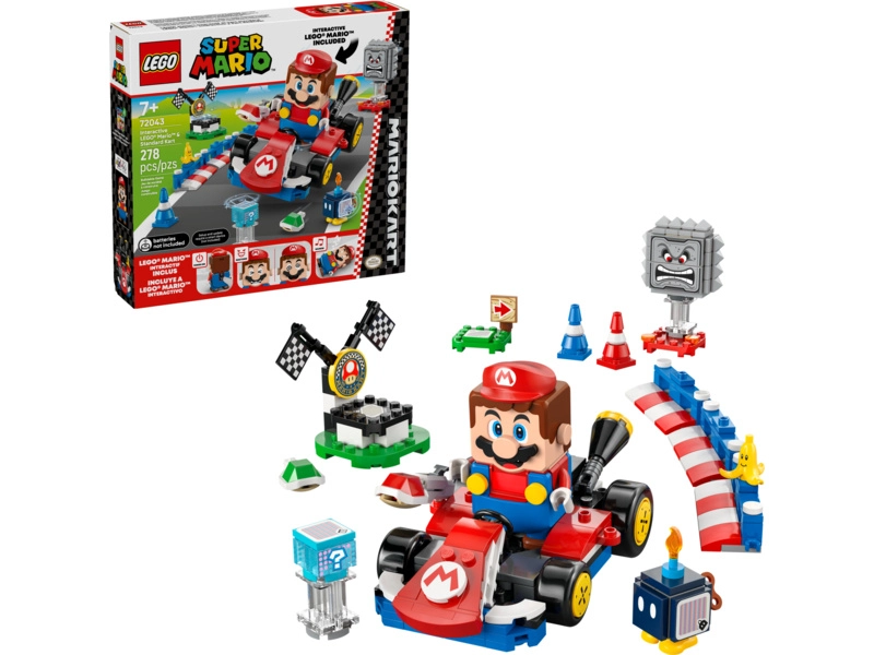 LEGO Super Mario - Mario Kart™ - Interaktívny LEGO Mario™ a štandardná motokára