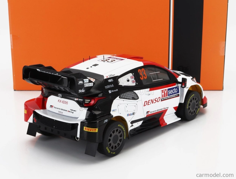 Ixo-models Toyota Yaris Gr Hybrid Rally1 Team Toyota Gazoo Racing Wrt N 33 Winner Rally Finland 2023 Elfyn Evans - Scott Martin 1:18 Bílá Červená Černá