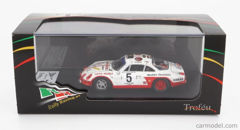 Trofeu Renault Alpine A110 N 5 2nd Rally Ypres 1973 S.laurent - P.hammelrath 1:43 Bílá Červená