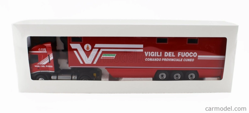 Eligor Iveco fiat Stralis 480e6 Euro 6 Truck Fire Engine 2018 1:43 Červená biela