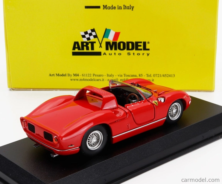 Art-model Ferrari 330p S/n0822 Spider Prova 1964 1:43 Červená
