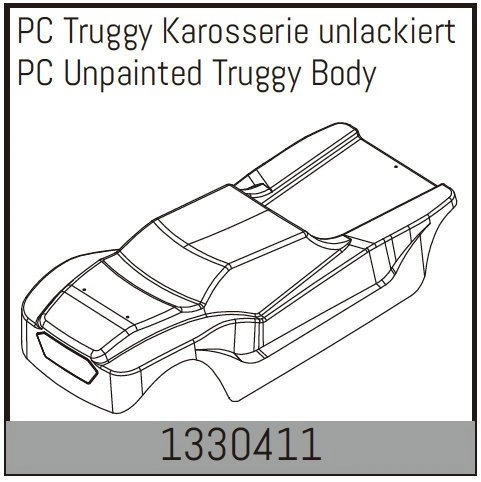 PC Unpainted Truggy Body