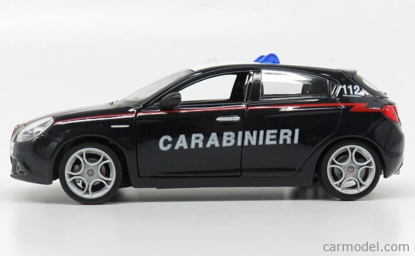 Bburago Alfa Romeo Giulietta Carabinieri 2010 1:24 modro-biela