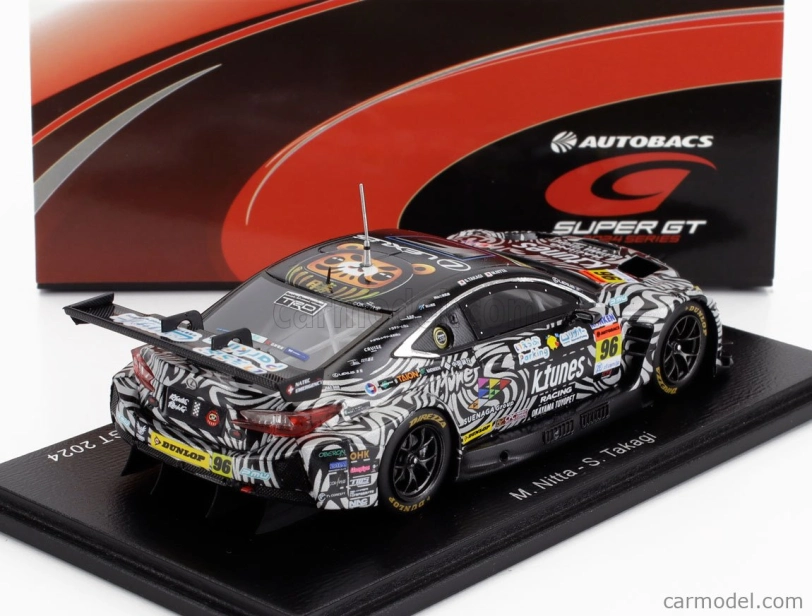 Spark-model Lexus Rc F Gt3 Team K-tunes Racing N 96 Gt300 Class Super Gt 2024 Morio Nitta - Shinichi Takagi 1:43 Black White