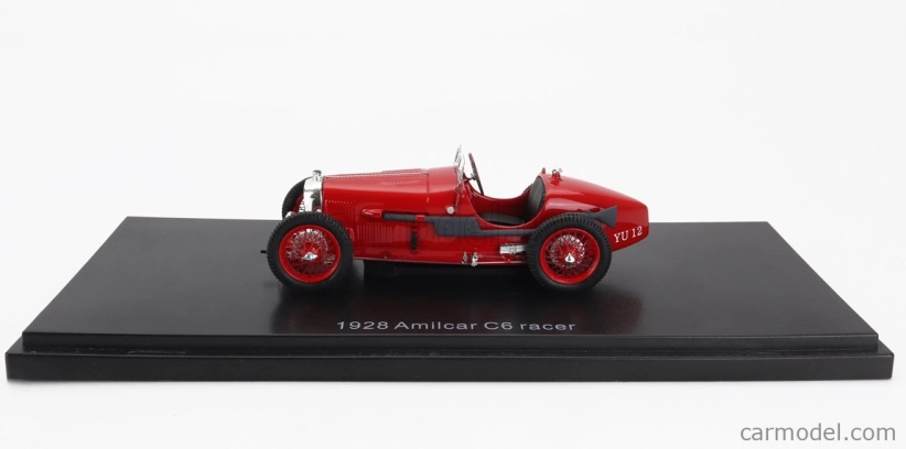 Esval model Amilcar C6 Spider N 0 Race Car 1928 1:43 Red