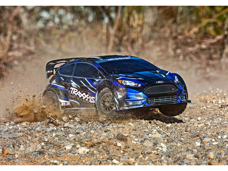 RC auto Traxxas Ford Fiesta 1:10 2BL 4WD RTR, modrá