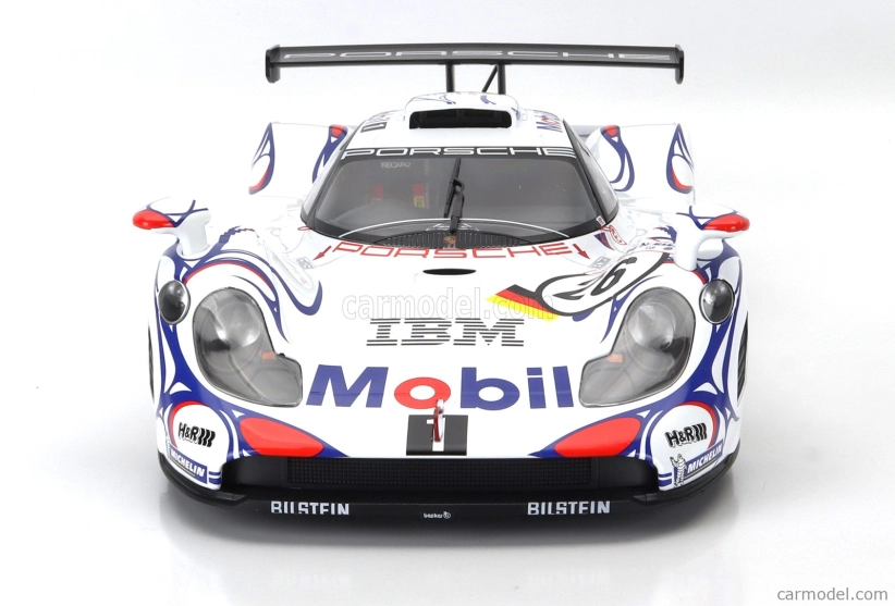 Werk83 Porsche 911 Gt1-98 3.2l Turbo Team Porsche Ag Mobil-1 N 26 Winner 24h Le Mans 1998 Allan Mcnish - Laurent Aiello - Stephane Ortelli 1:12 Biela Modrá Červená