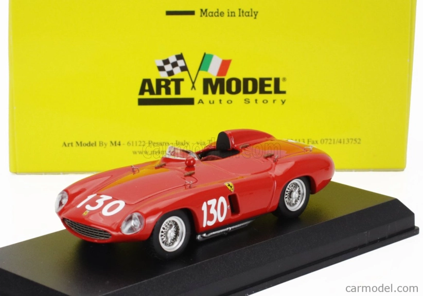 Umelecký model Ferrari 750 Monza Spider S/n.0578 N 130 Winner Circuito Del Mugello 1955 Umberto Maglioli 1:43 Red