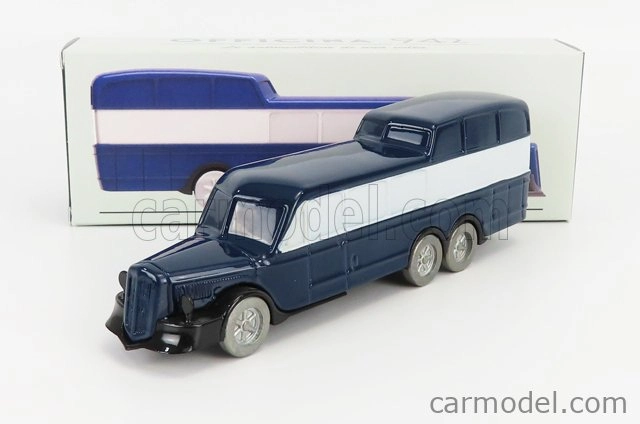 Officina-942 Om fiat Titano Bus Gran Turismo Panoramico Carrozzeria Varesina 1938 1:76 Modrá biela