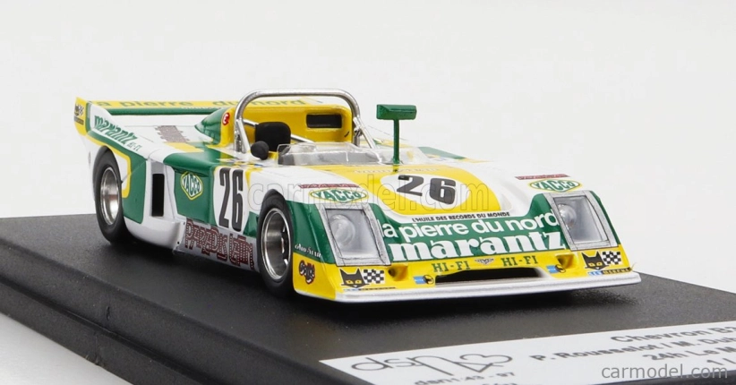 Trofeu Chevron B36 2.0l S4 Team Societe Racing N 26 24h Le Mans 1979 P.rousselot - M.dubois - M.menant 1:43 Bílá Zelená Žlutá