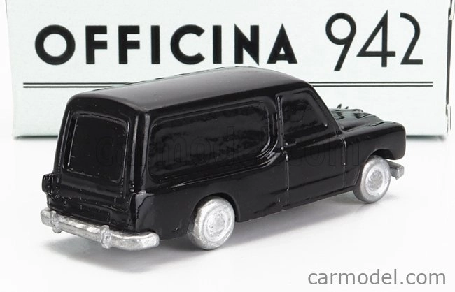 Officina-942 Fiat 1400 Van Carrozzeria Riva Hearse - Carro Funebre - Funeral Car 1950 1:76 Black